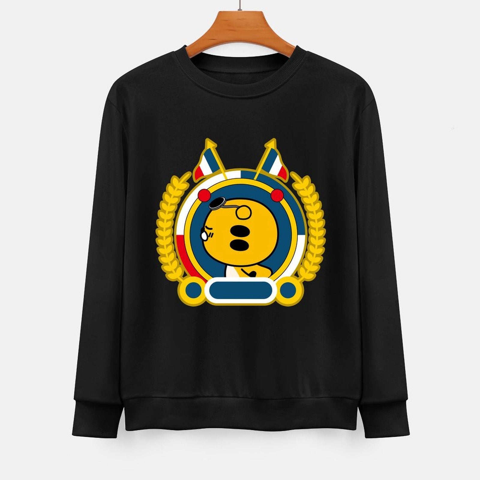 Front Patterned Long Sleeve TopSmooth Performance